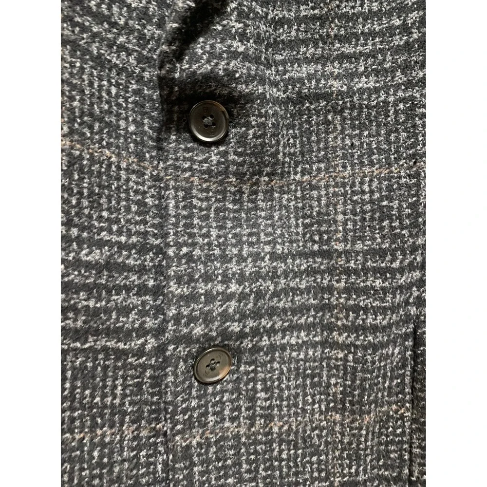 Banana Republic Tweed Blazer 48R Charcoal Wool Blend Sport‎ Coat Tailored